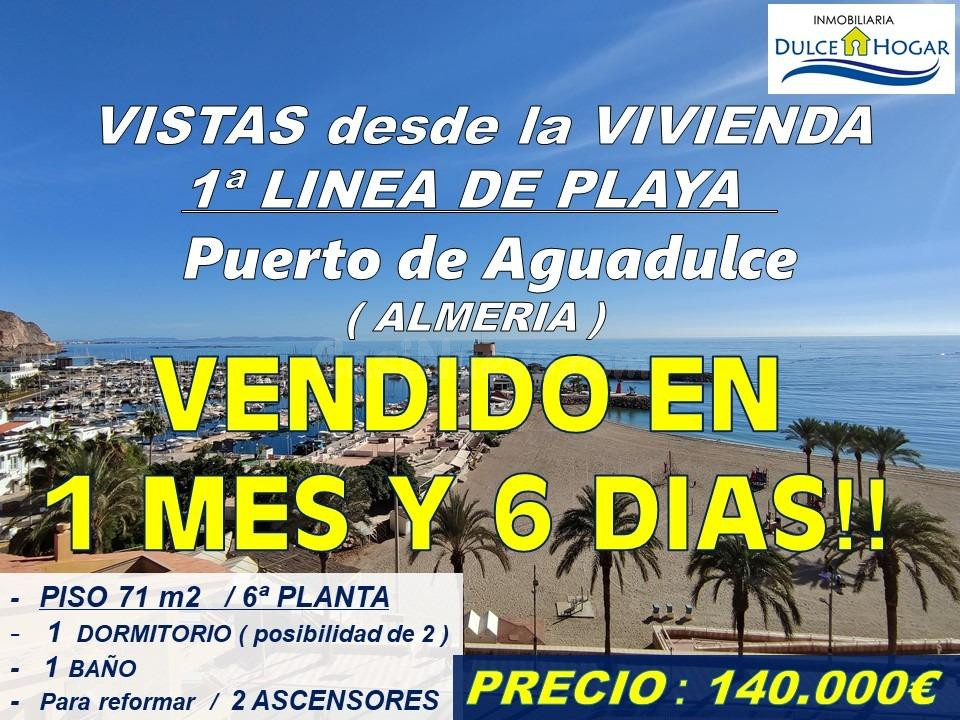 OPORTUNIDAD!! PISO EN 1ª LINEA DEL PASEO MARITIMO DE AGUADULCE, ZONA PUERTO DEPORTIVO.