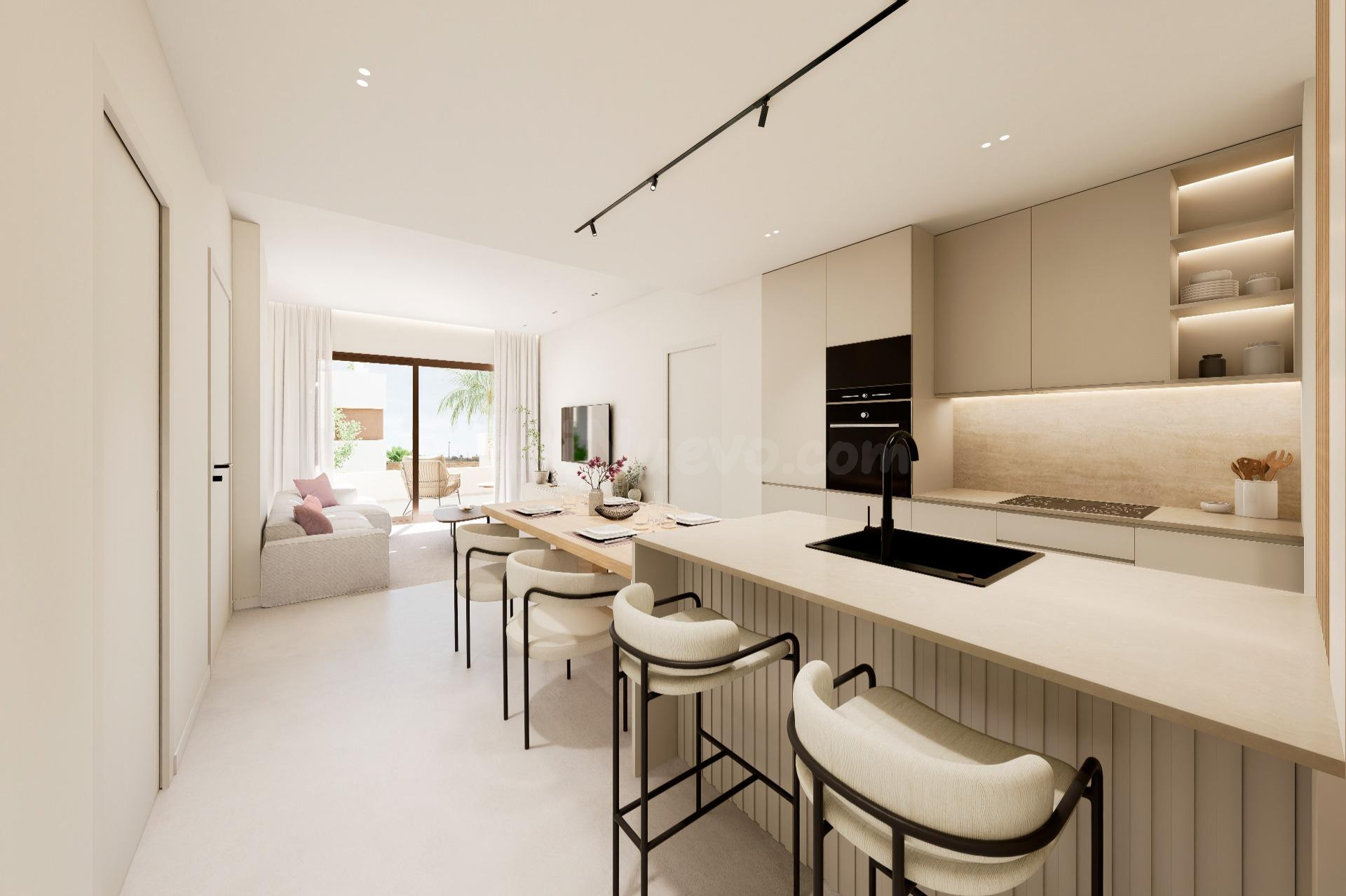 VIVIENDAS TIPO BUNGALOW DE NUEVA CONSTRUCCIÓN JUNTO AL CAMPO DE GOLF "LA SERENA"
