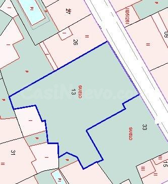SE VENDE SOLAR EN PLENO CENTRO DE LA LOCALIDAD, CON 14 m DE FACHADA Y 395 m2 DE PARCELA