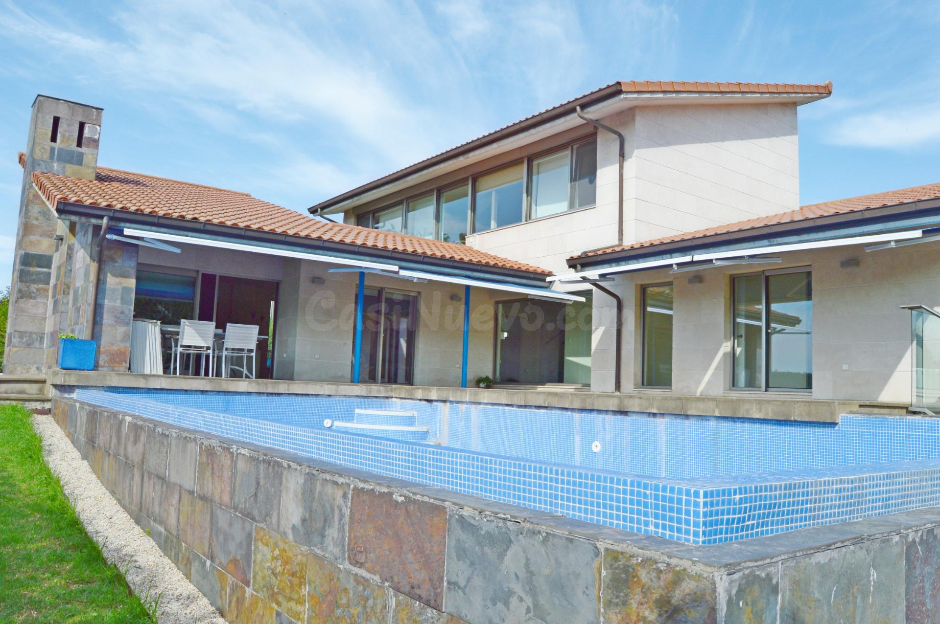 chalet individual estilo moderno