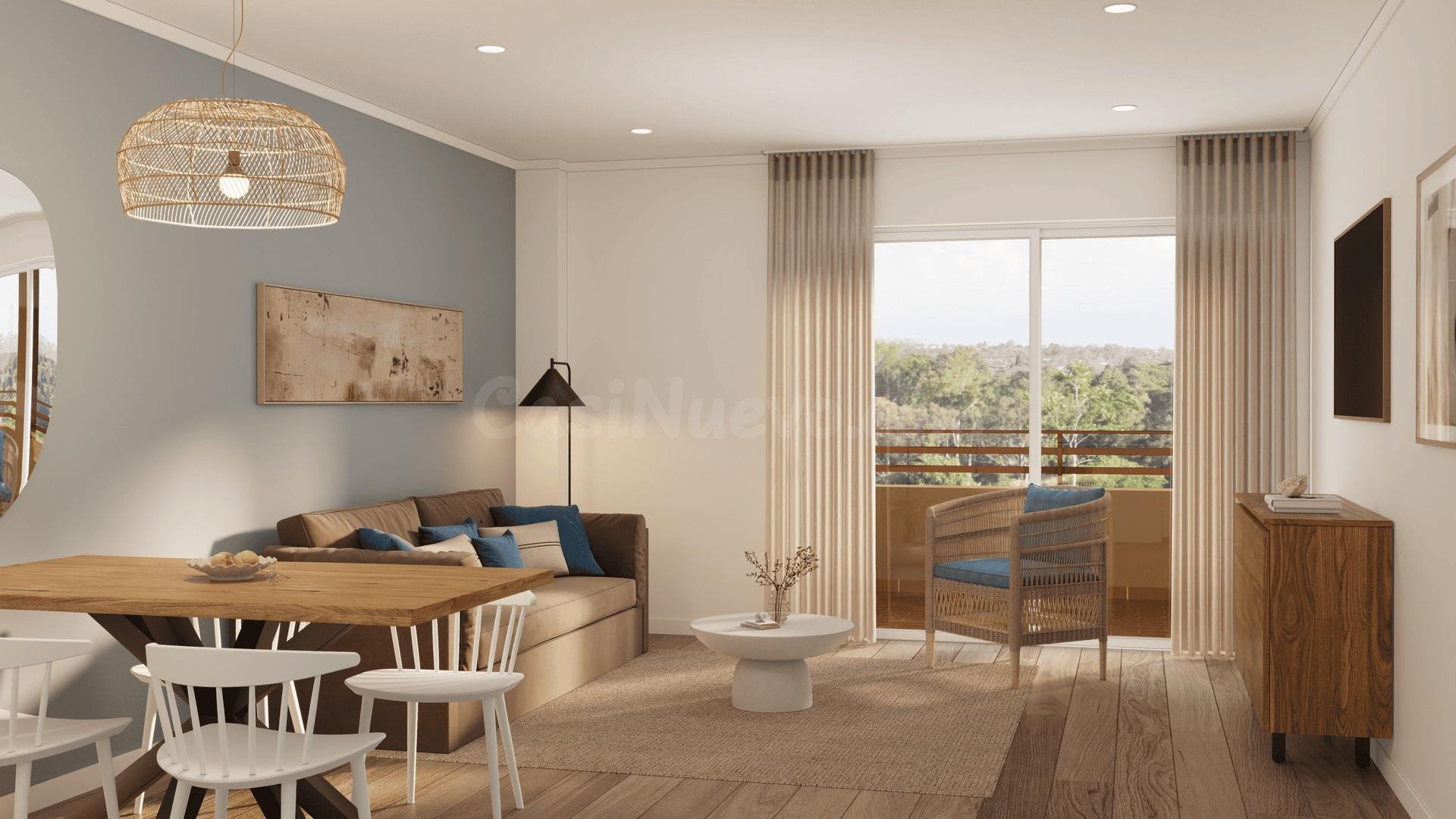 Apartamentos a amueblados con servicios hoteleros y estilo mediterráneo