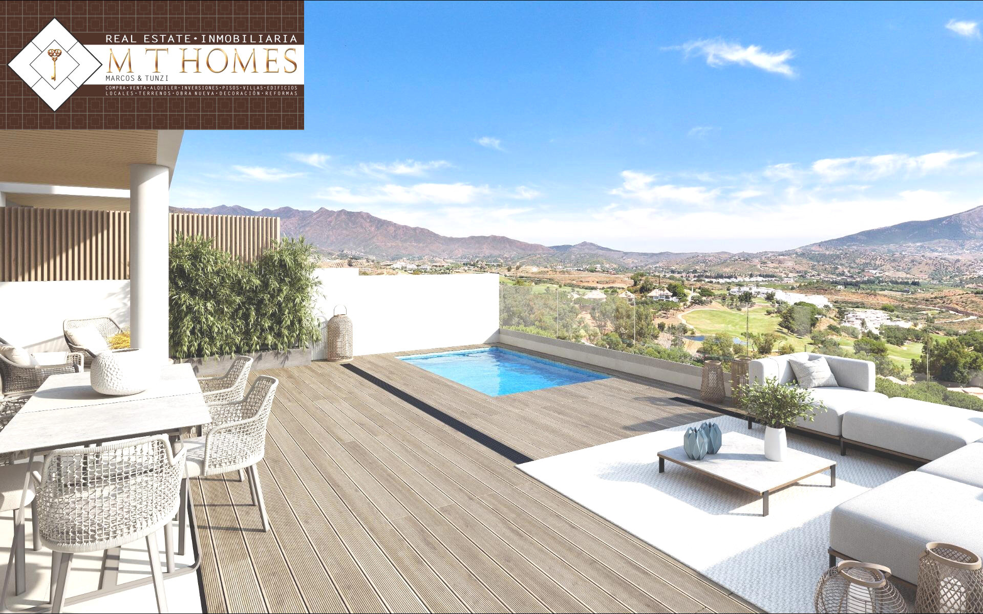 LUXURY PENTHOUSE ON THE FRONTLINE OF LA CALA GOLF