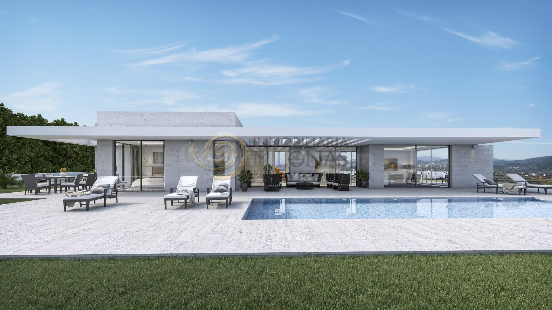 Preciosa Villa de Lujo de una planta en Jávea