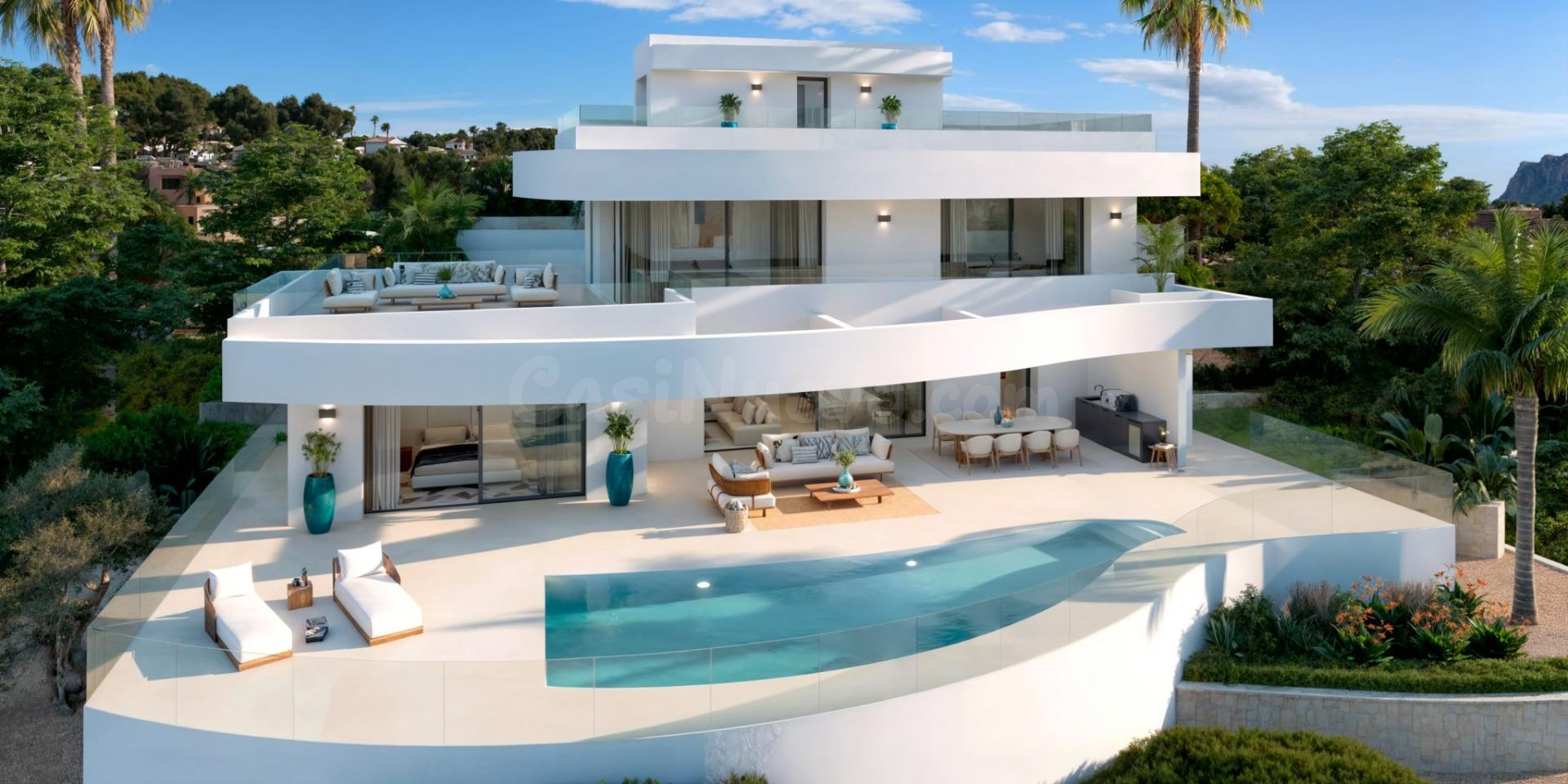 Villa de Lujo con Vistas Panorámicas al Mar y Peñón de Ifach en Calpe