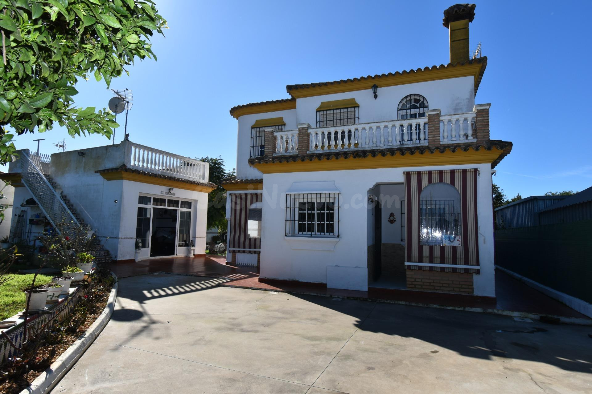 CHALET 5 DORMITORIOS 2 BAÑOS + APTO EXTERIOR EN PARCELA DE 1077 M2 (RANA VERDE)