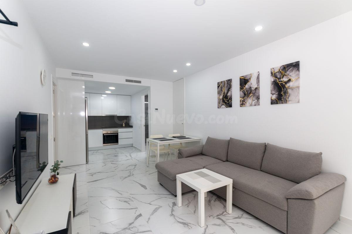 Apartamento con 1 dormitorio, 1 baño, piscina, sauna en el centro de Torrevieja