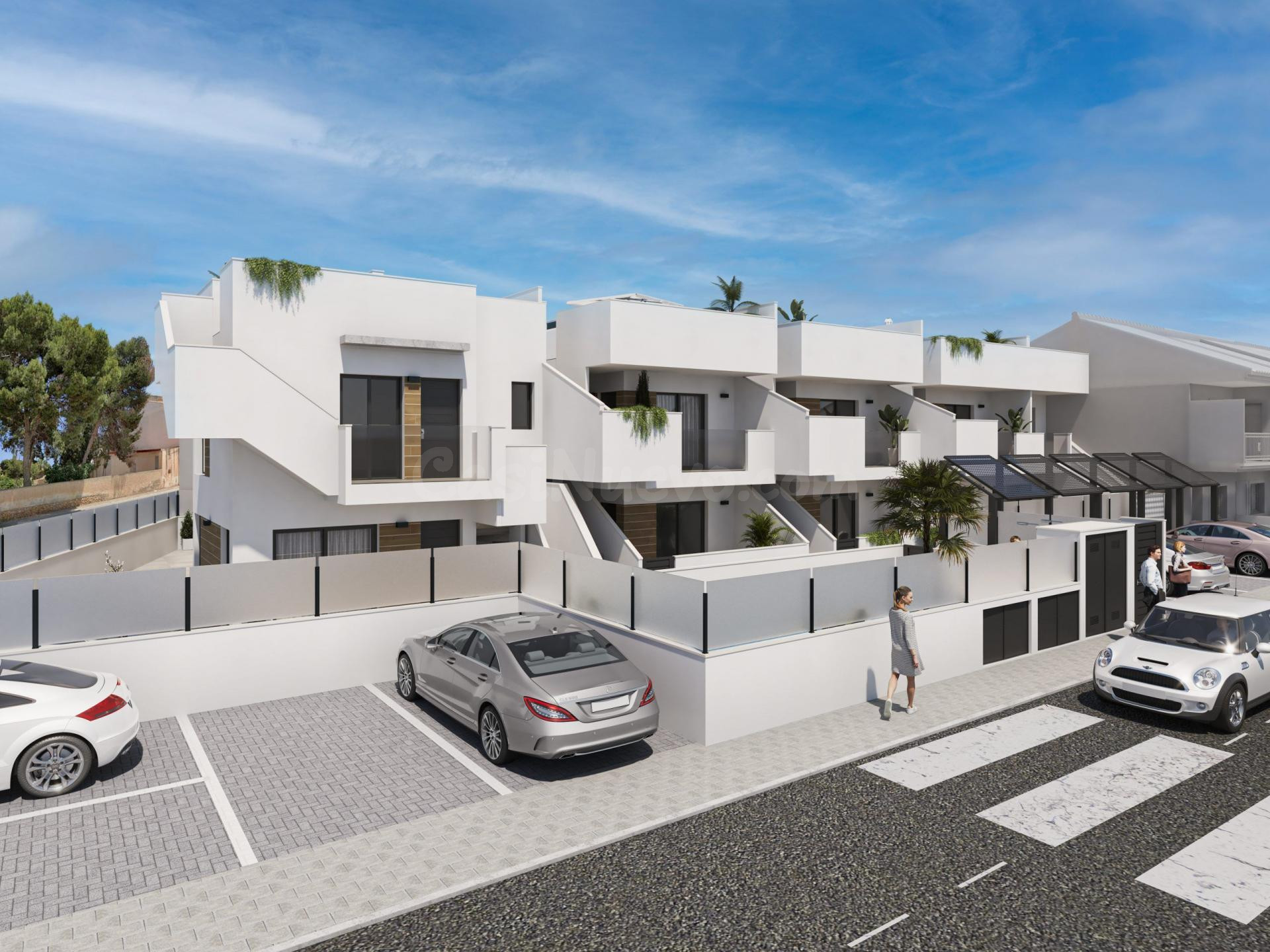 Complejo residencial ofrece viviendas de 1 dormitorio y 1 baño, así como de 3 dormitorios y 2 baños , zona San Pedro del Pinatar