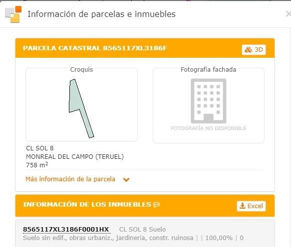 EN VENTA SOLAR URBANO EN MONREAL DEL CAMPO