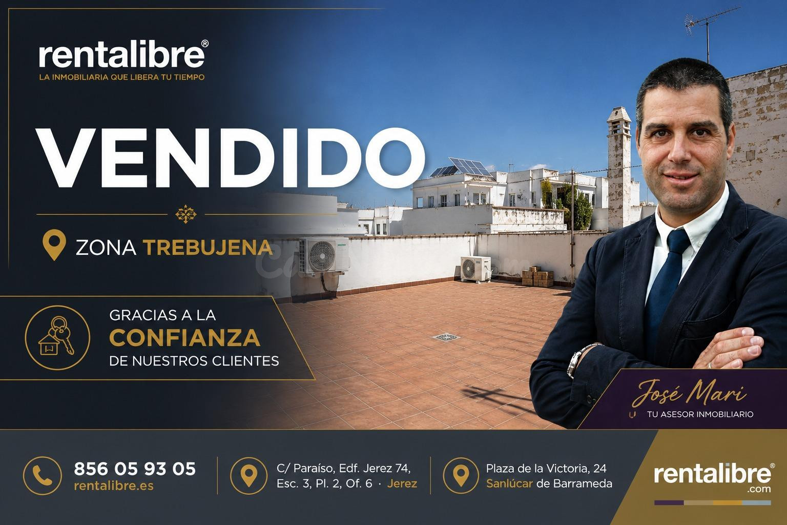 OPORTUNIDAD. CASA DE UNA SOLA PLANTA CON SOLARIUM AZOTEA DE CASI 100 m2