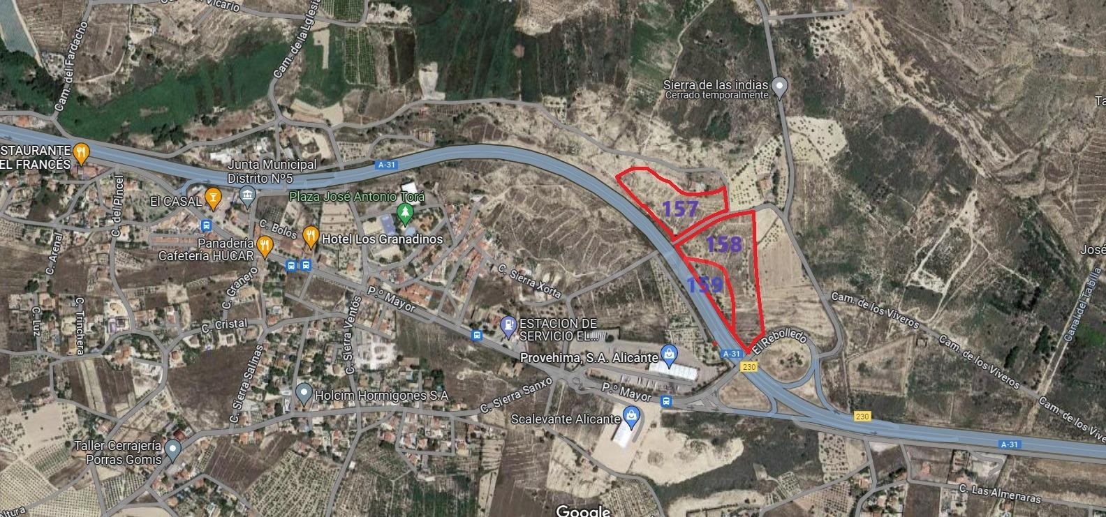 ¿BUSCAS UNA PARCELA JUNTO A LA AUTOVÍA EN EL REBOLLEDO - ALICANTE?