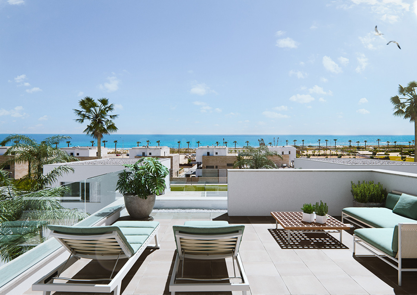 Chalet a pie de playa
