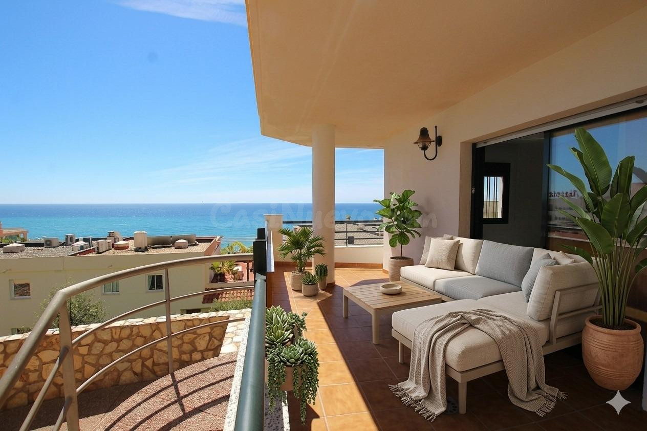 GRAN TERRAZA CON VISTAS AL MAR 3 DORMITORIOS TORREQUEBRADA!!