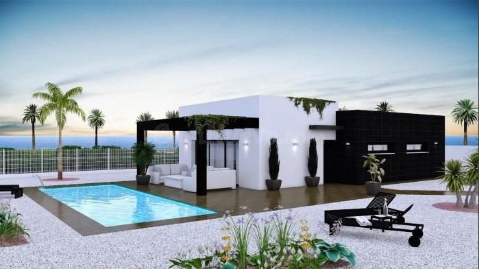Villa 2 dormitorios 2 baños, piscina privada en Cabuzana, Vera