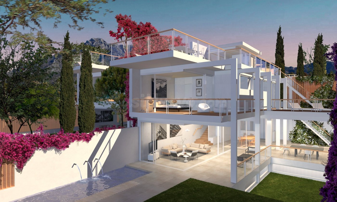 Conjunto de ocho villas independientes en Marbella.