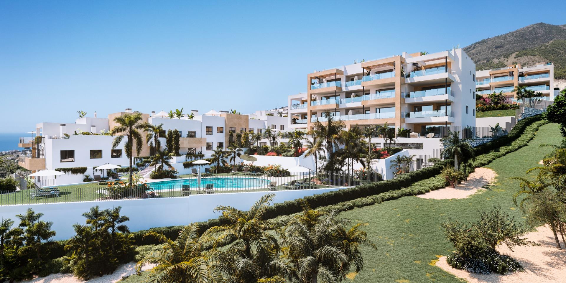 Ático de 2 dormitorios en nueva  promoción con vistas en  Benalmádena
