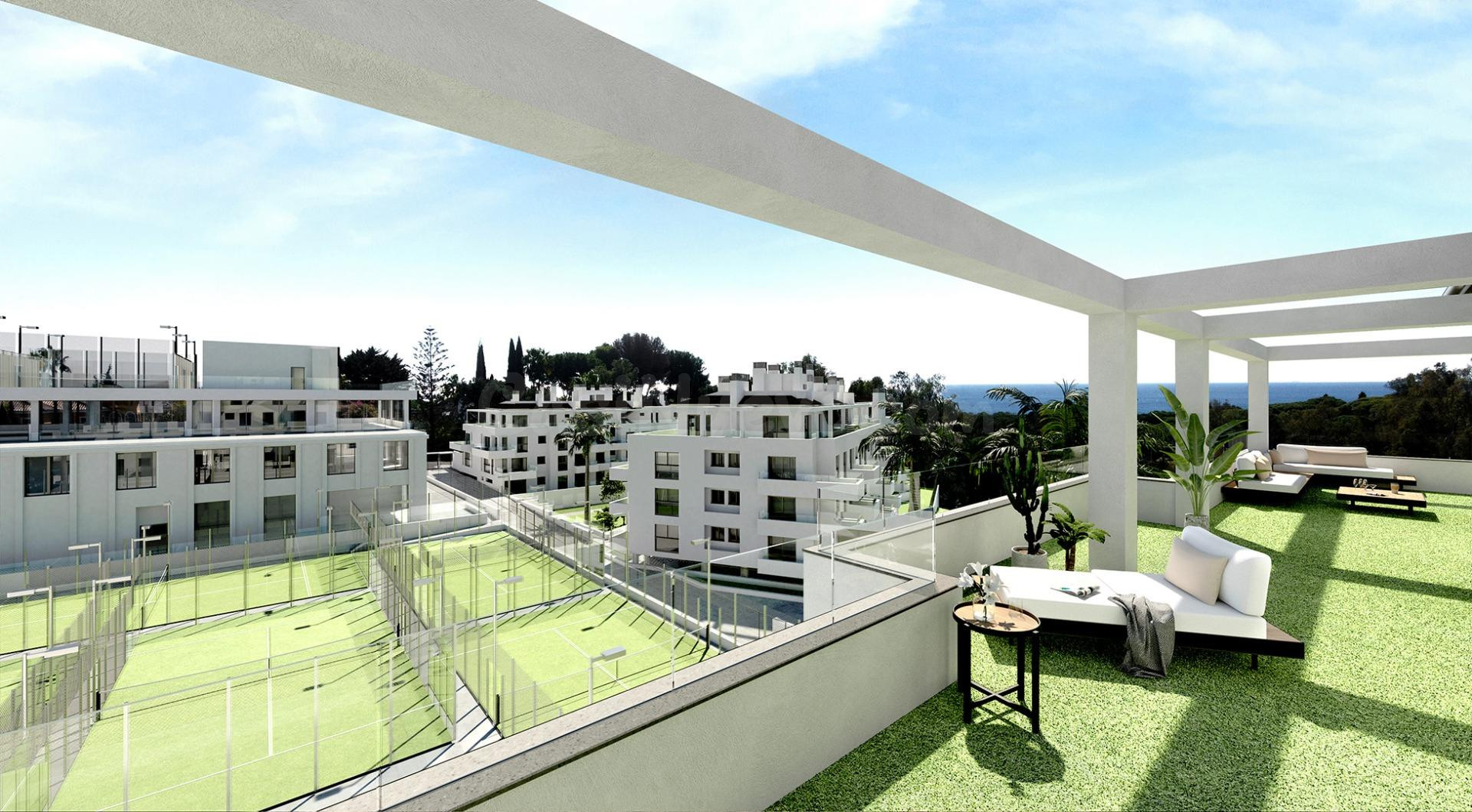 Maravilloso apartamento con instalaciones de primera clase, incluyendo canchas de pádel y gimnasio,