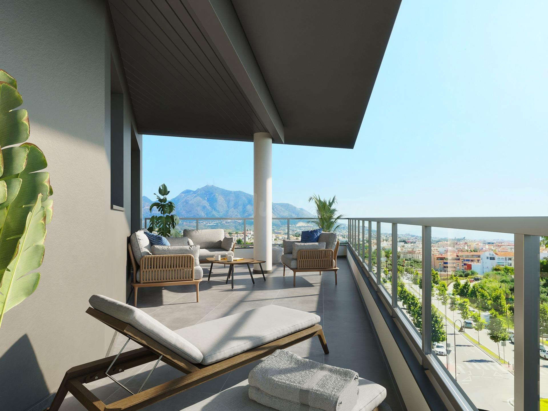 Apartamentos  de obra nueva en Mijas.