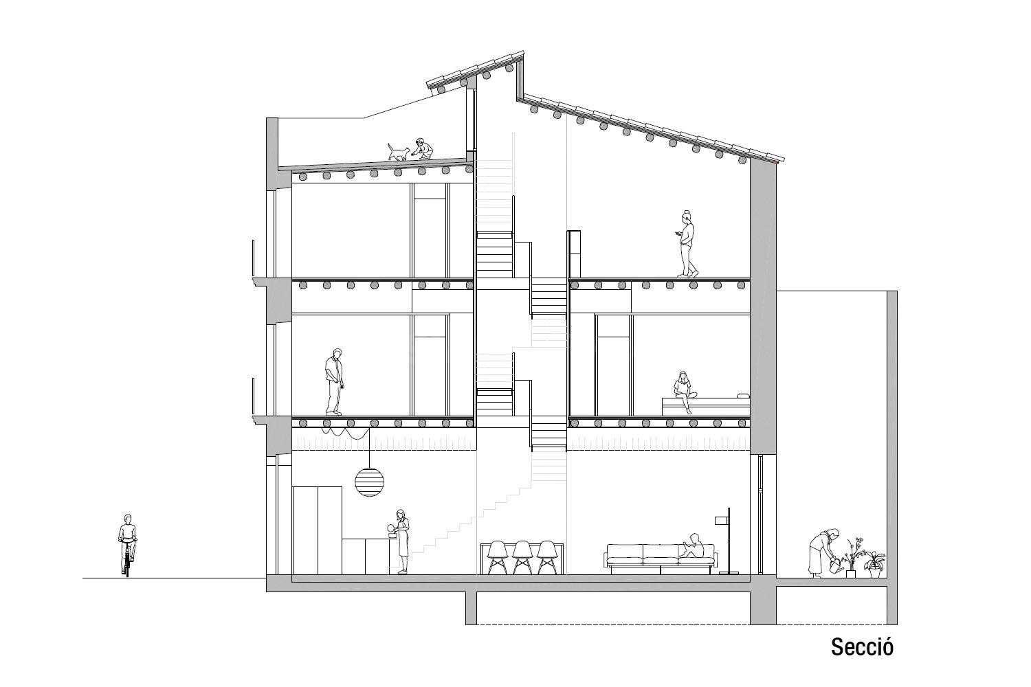 Casa de diseño totalmente reformada en el centro de Vilanova i la Geltrú