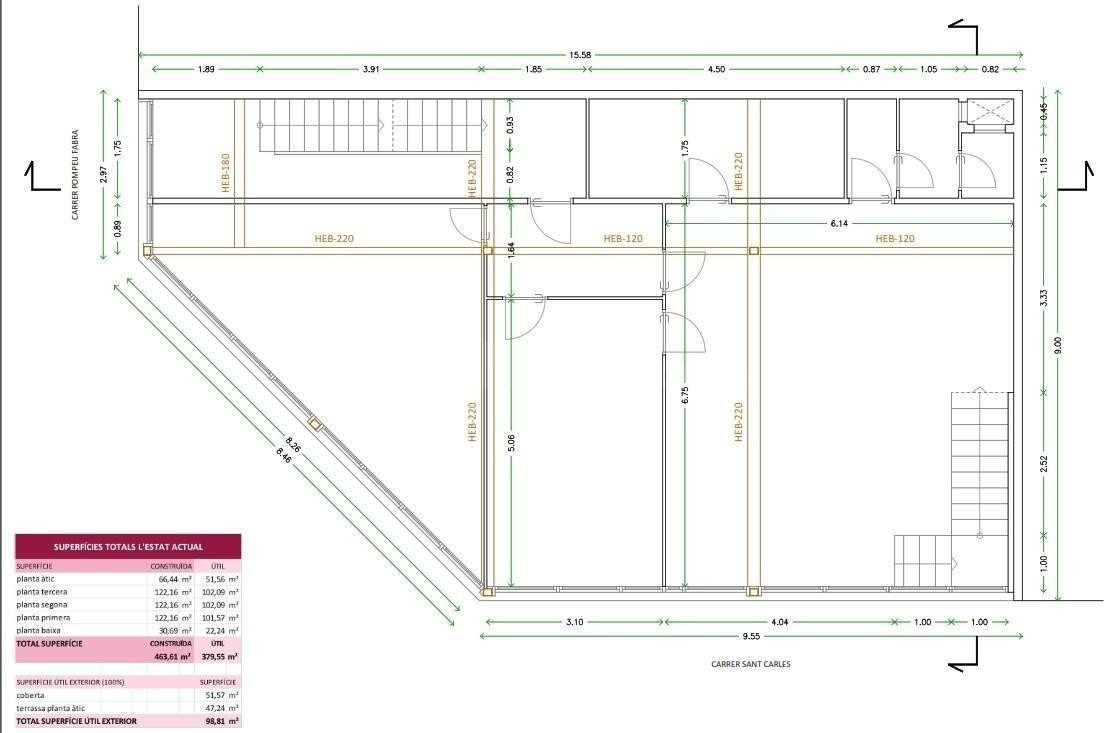 Edificio en venta para cambio de uso a Residencial en Badalona