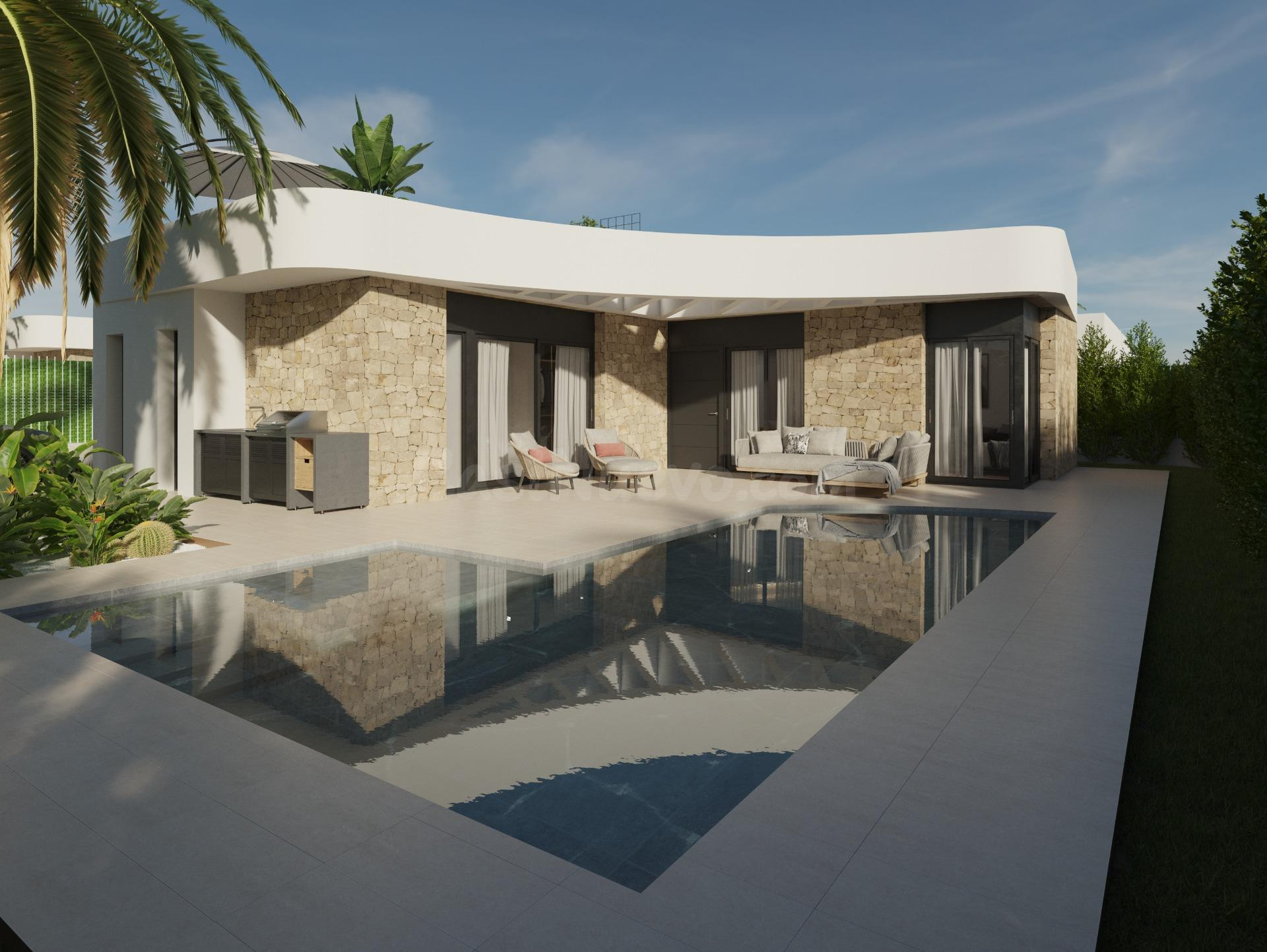 Lujosos chalets de Obra Nueva en La Herrada, muy cerca de La Finca Golf y Villamartín.