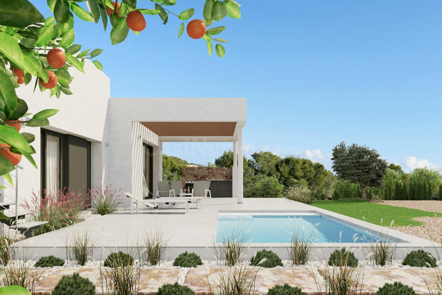 PRECIOSA VILLA DE OBRA NUEVA EN ORIHUELA COSTA, ALICANTE, COSTA BLANCA SUR