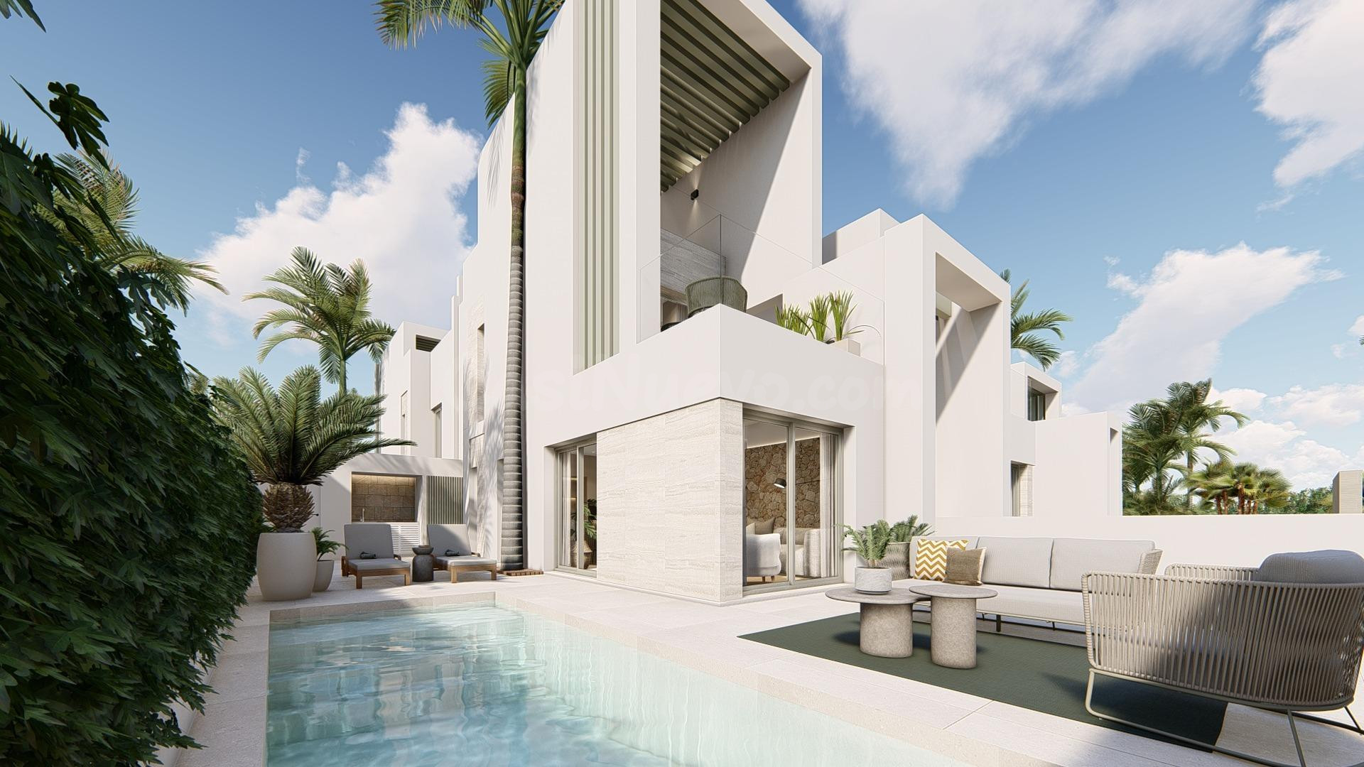 FANTASTICOS CHALET ADOSADO DE OBRA NUEVA EN CIUDAD QUESADA, ALICANTE, COSTA BLANCA SUR