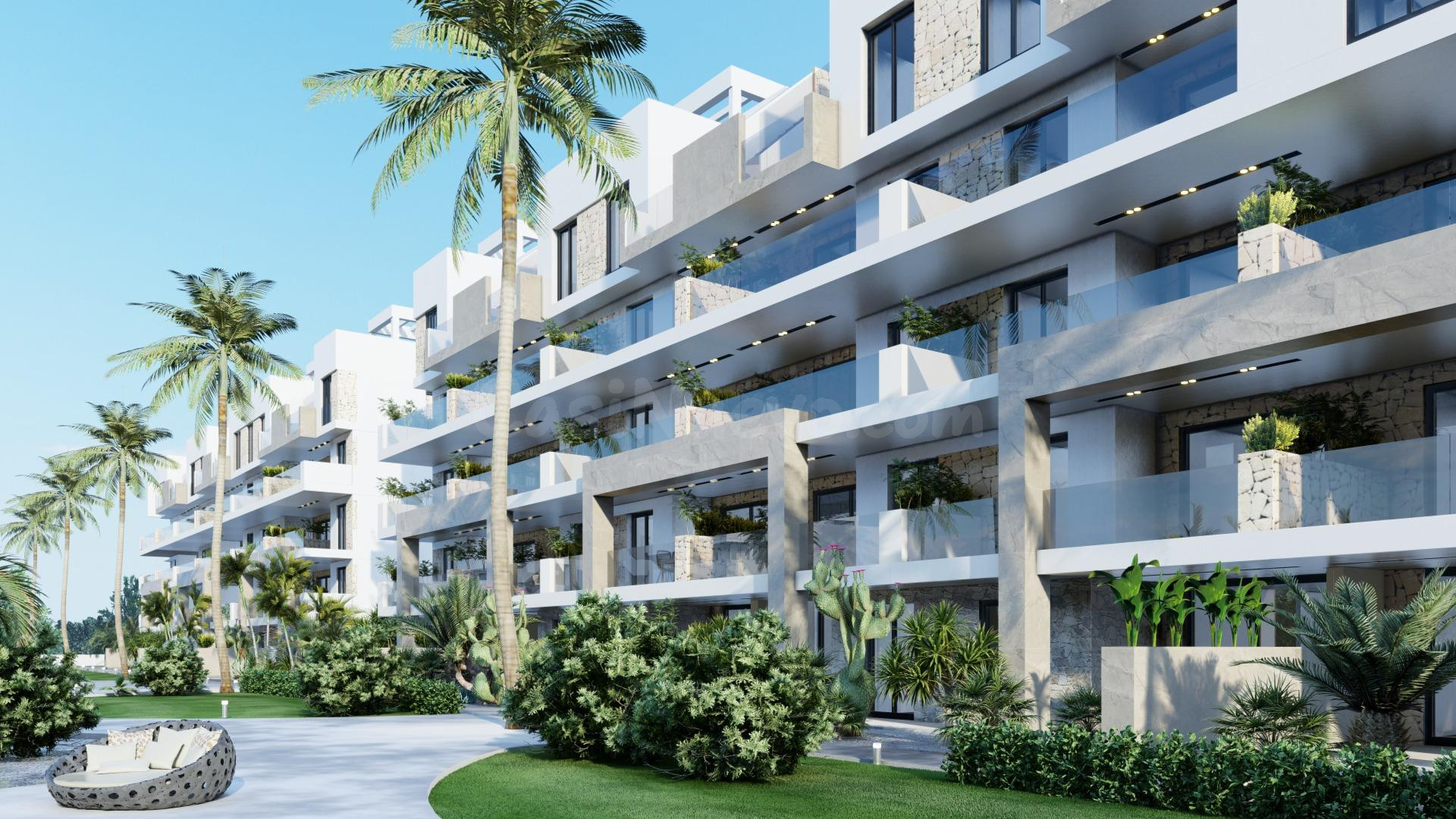 FANTASTICO RESIDENCIAL DE OBRA NUEVA, EN URBANIZACIÓN EL RASO, GUARDAMAR, ALICANTE, COSTA BLANCA SUR