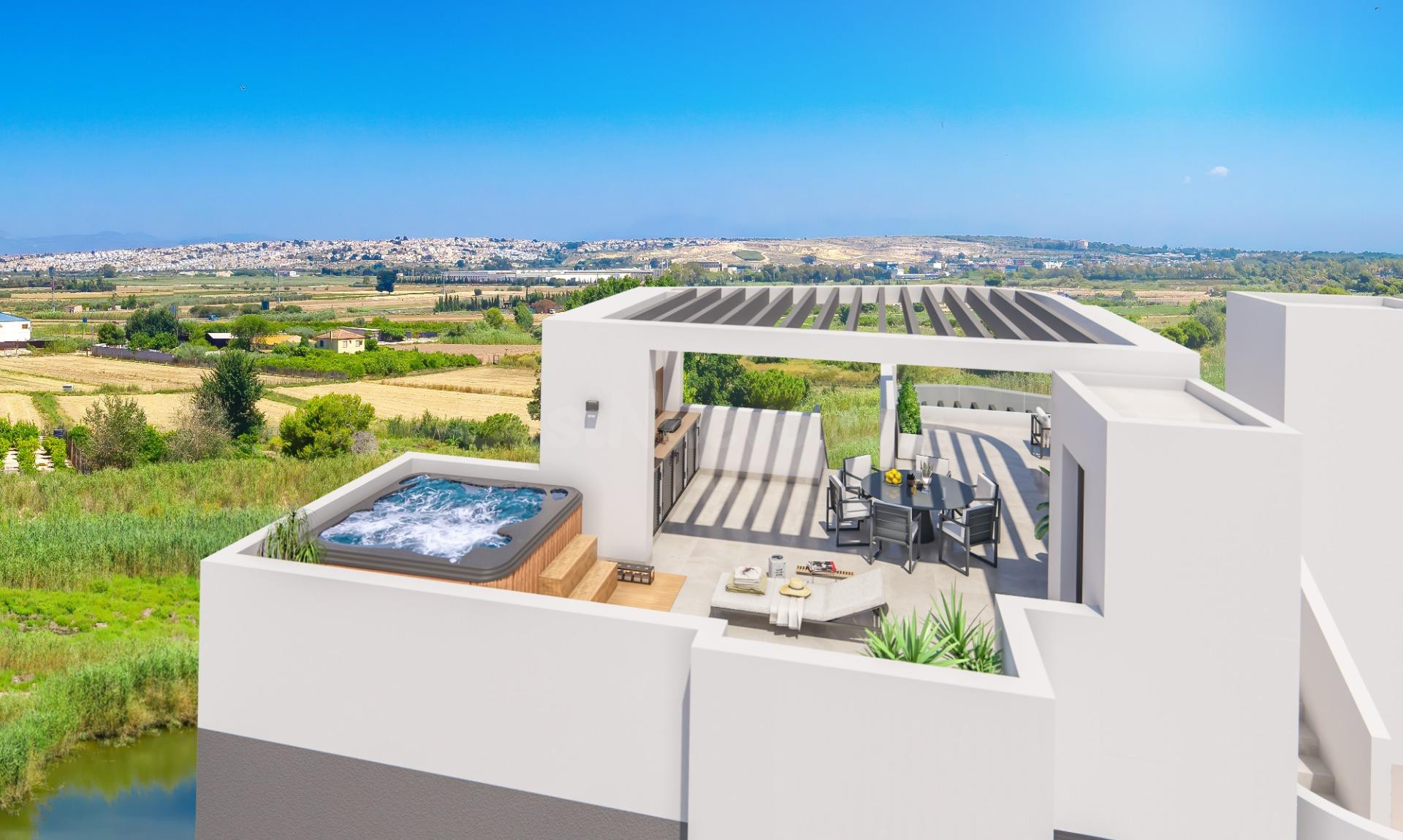 Atico de Obra nueva con espectaculares vistas en Guardamar del Segura.