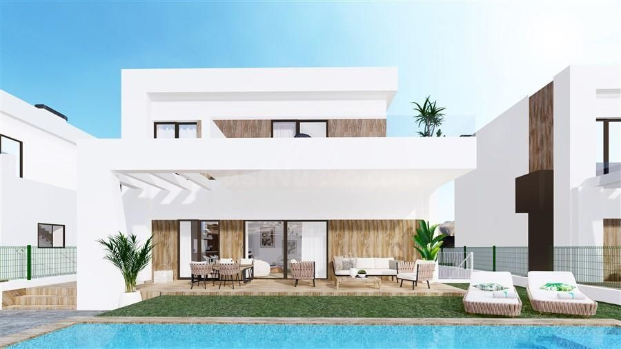 Modernas villas de obra nueva.