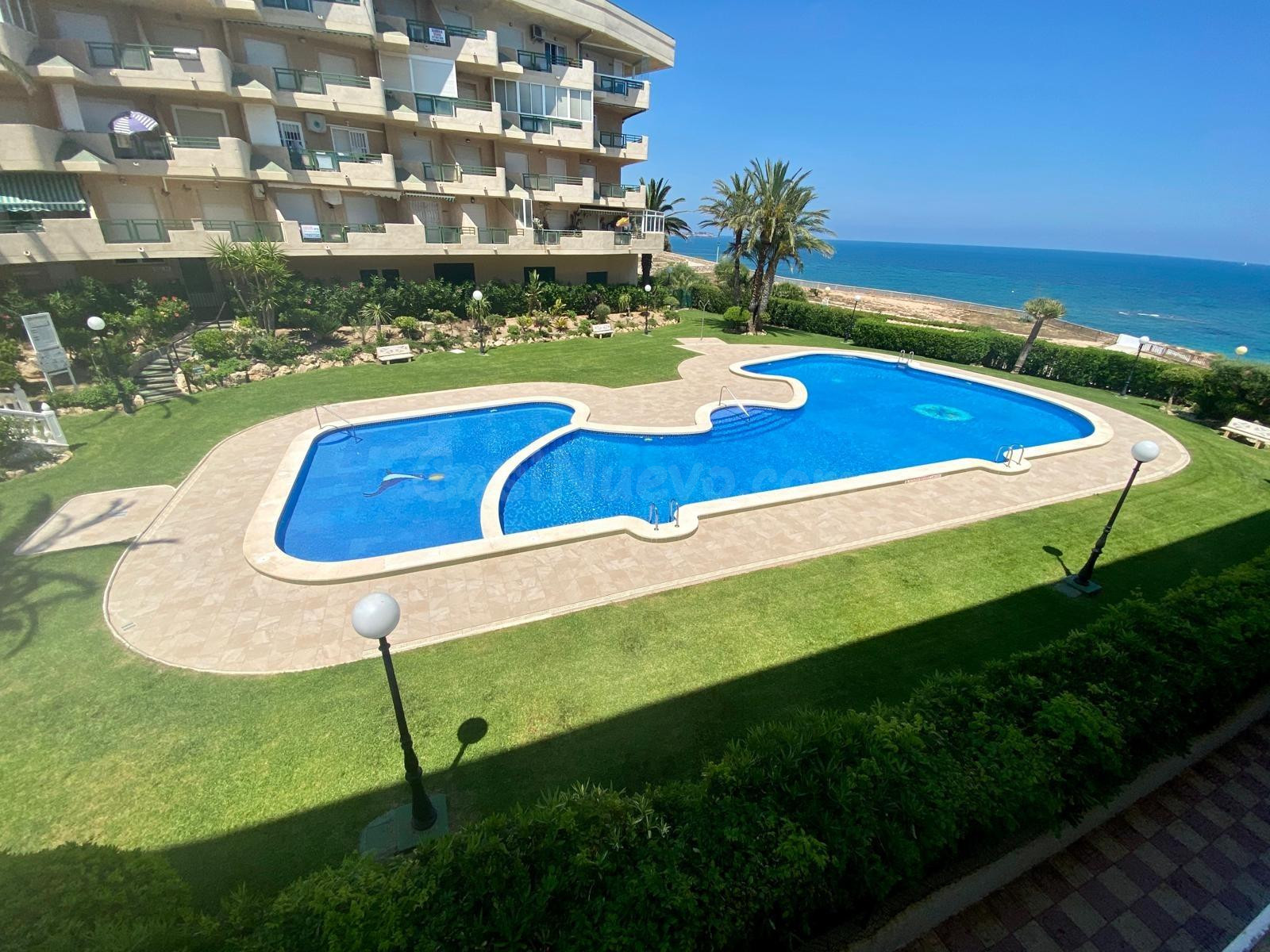 ESTUDIO EN PRIMERA LÍNEA DE PLAYA CON PISCINA COMUNITARIA - 