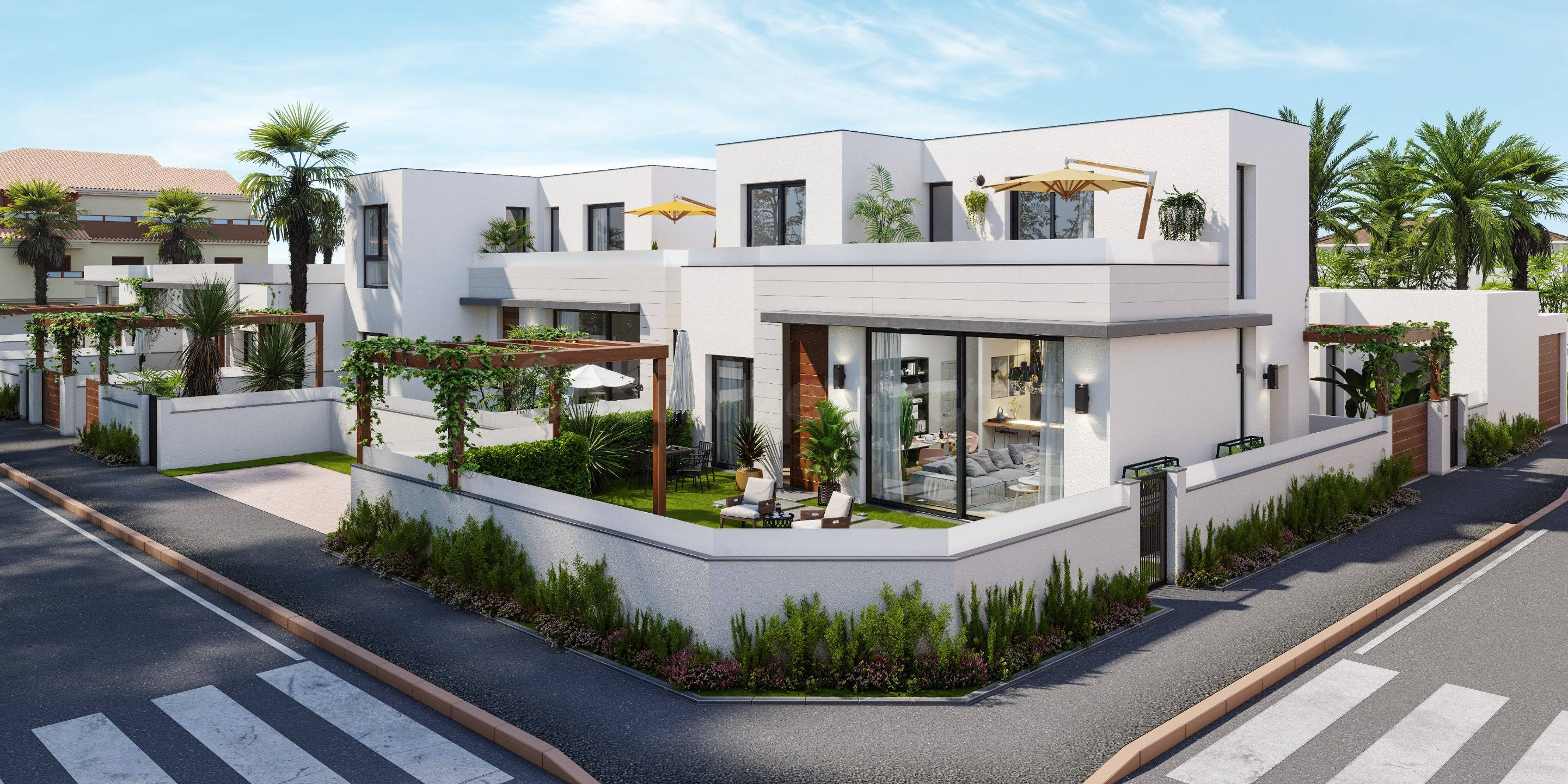 Villas modernas con tres dormitorios, amplias parcelas y ter - foto 3