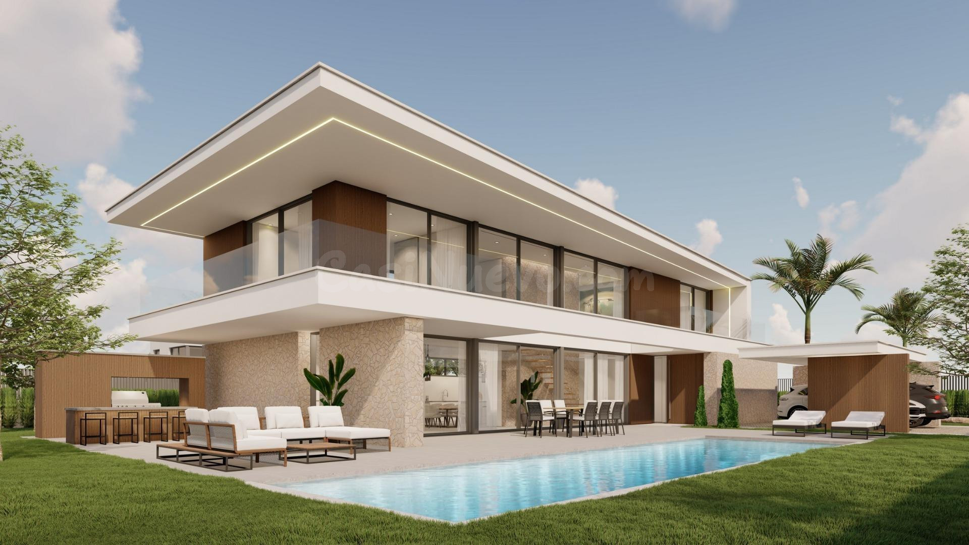VILLA DE OBRA NUEVA EN CABO ROIG