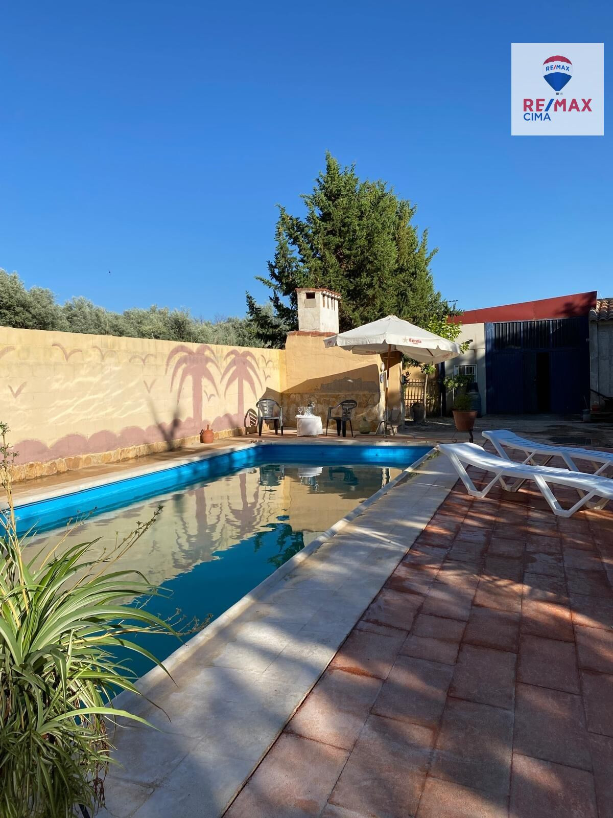 Se vende casa con terreno y piscina en El Margen. Cúllar. Granada.