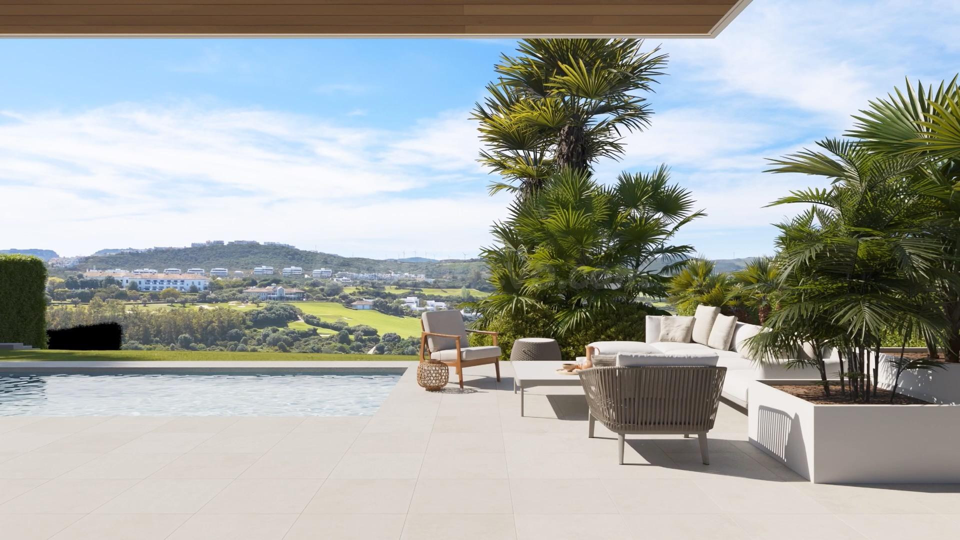 Villa de 4 dormitorios con vistas al mar en Estepona.