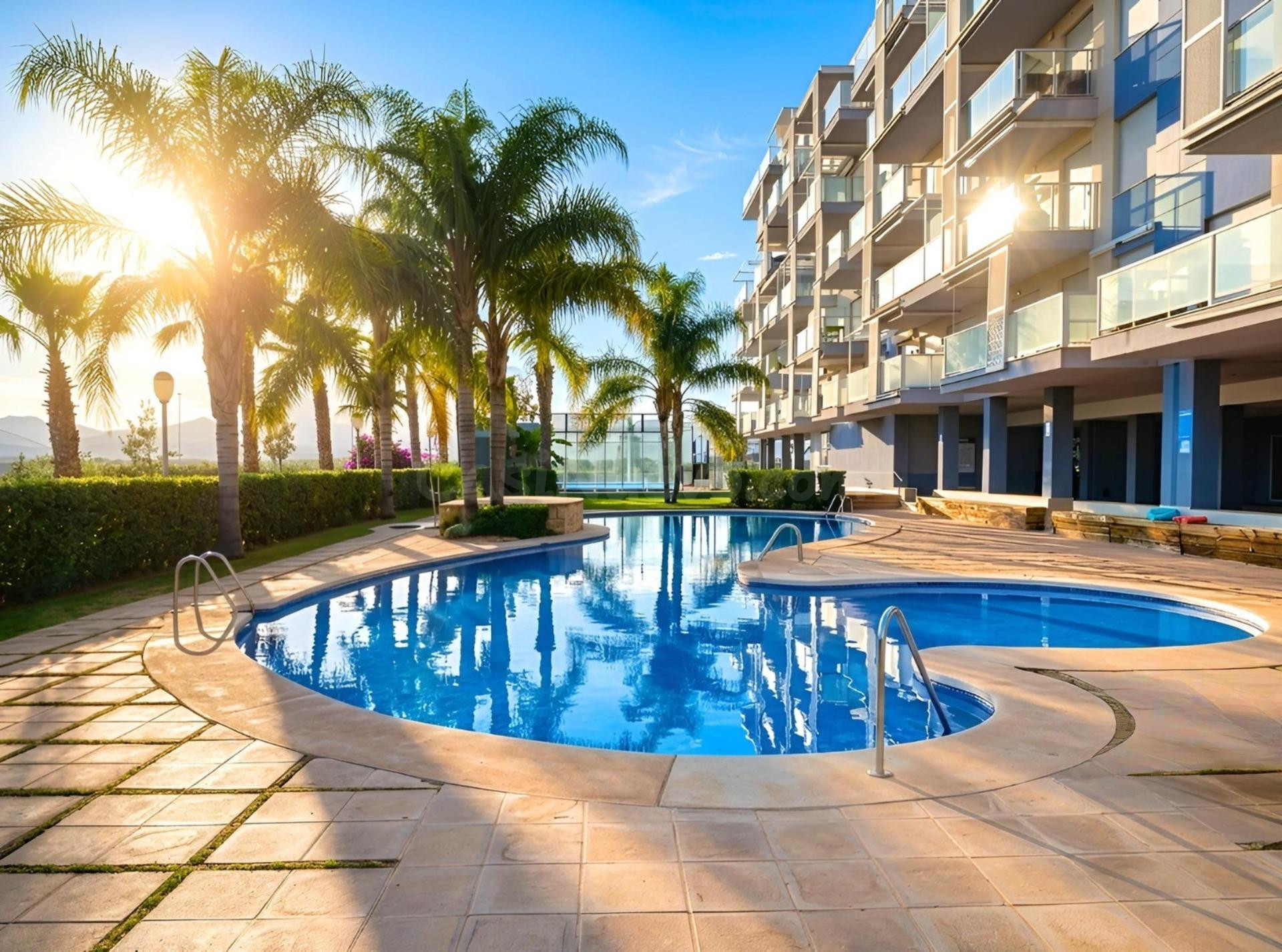 Apartamento exterior con dos dormitorios junto al mar en Moncofa