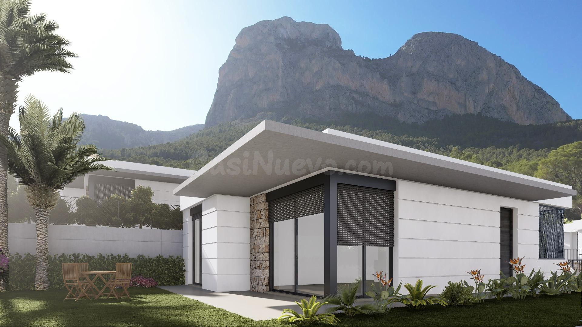 Exclusiva villa moderna en Polop  de Obra nueva con 3 dormitorios