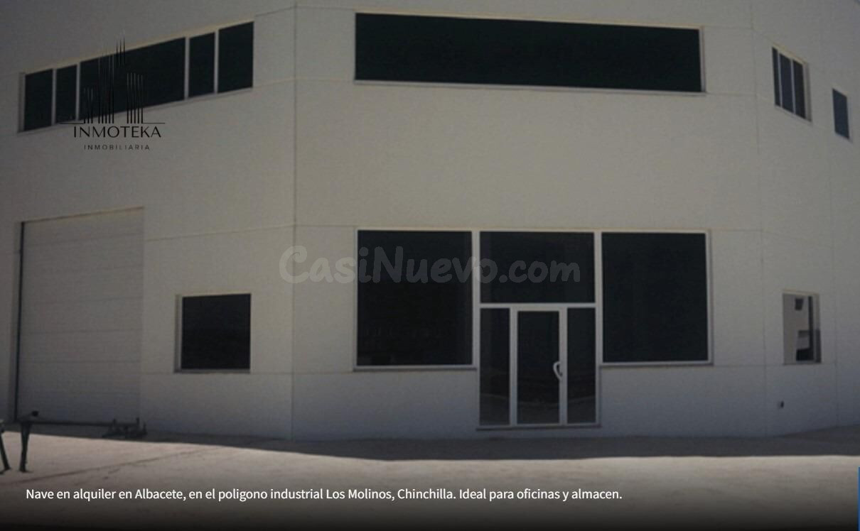 REF: C054 GRUPO INMOTEKA INMOBILIARIA ALQUILA NAVE INDUSTRIAL POLIGONO LOS MOLINOS (CHINCHILLA)