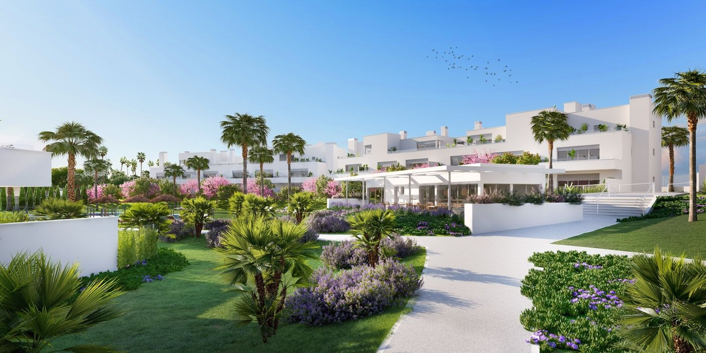 Apartamentos de nueva construcción de 3 dormitorios y 2 baños en Cancelada, Estepona