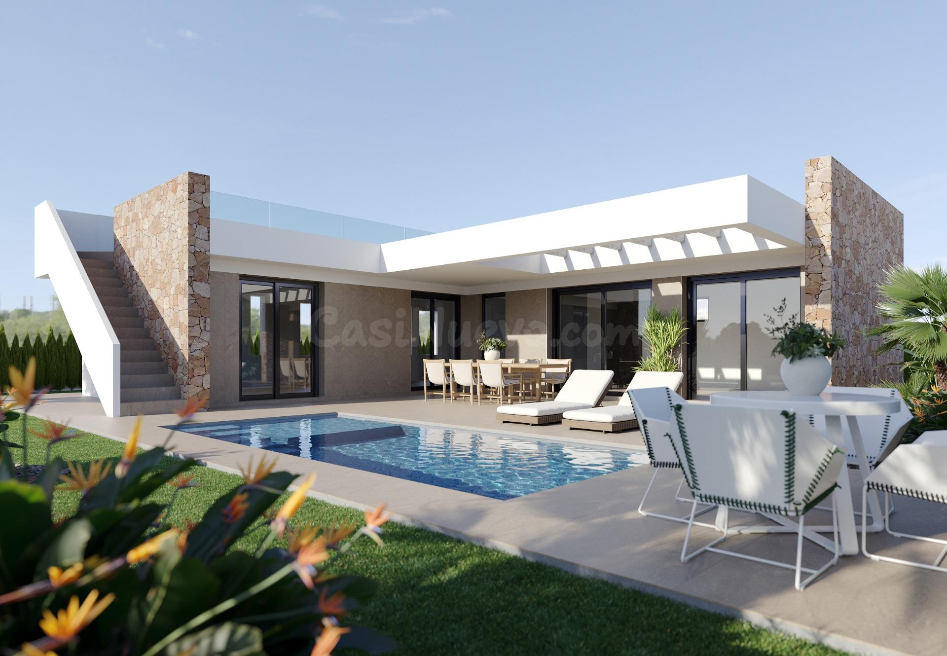 Villa a estreno de 3 Dormitorios con Piscina Privada