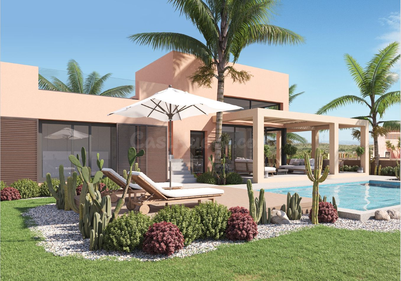 CHALET DE 3 DORMITORIOS  CON PISCINA EN CUEVAS DE ALMANZORA