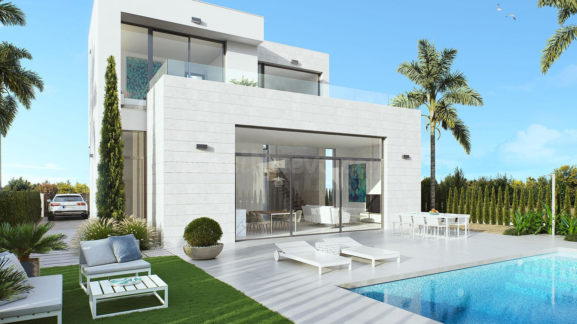 VILLA DE TRES DORMITORIOS EN CAMPO DE GOLF