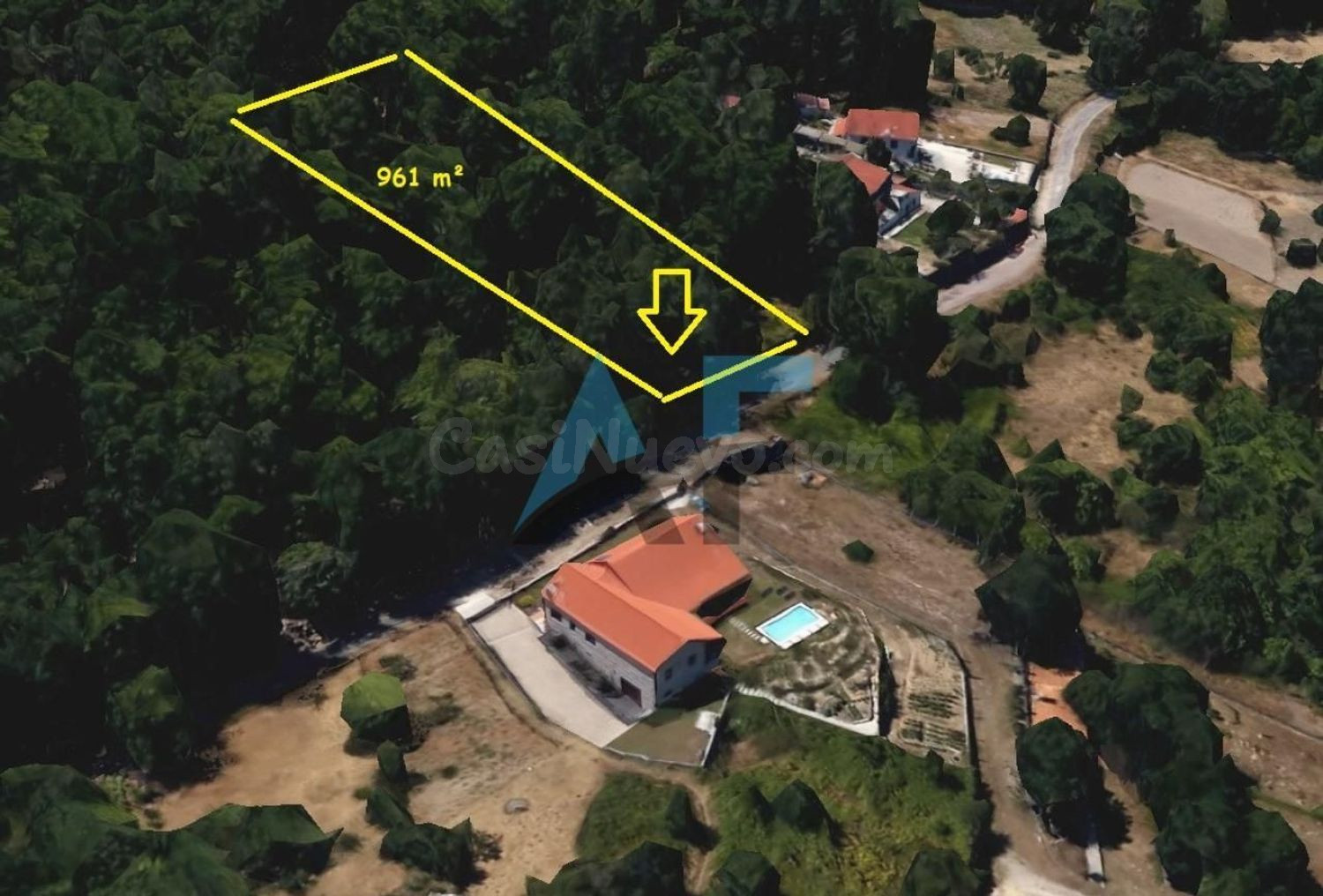 Parcela urbanizable en Cachamuiña: naturaleza, servicios y oportunidad única