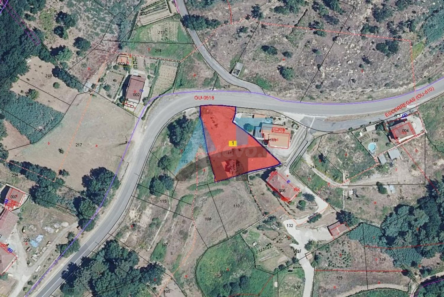 Finca urbanizable con proyecto en Moreiras (Toén), a menos de 10 minutos de Ourense