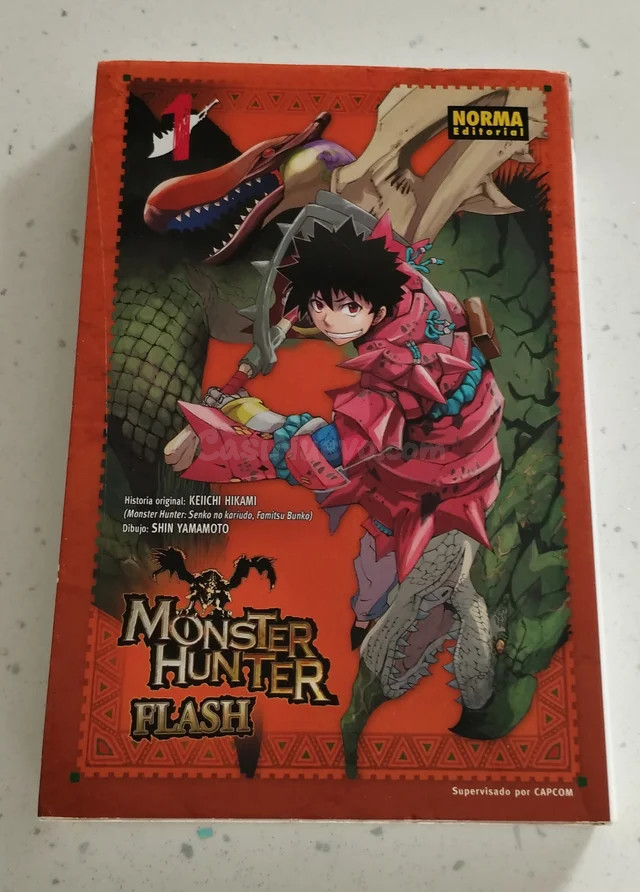 MANGA MONSTER HUNTER FLASH, COMO NUEVO