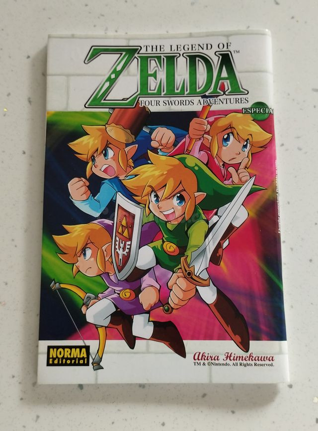 MANGA ZELDA 4 FOUR SWORDS ADVENTURES, NUEVO