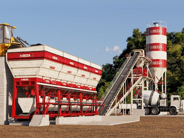 PLANTA DE HORMIGÓN 60 m3 - MEZCLADORA TWINSHAFT