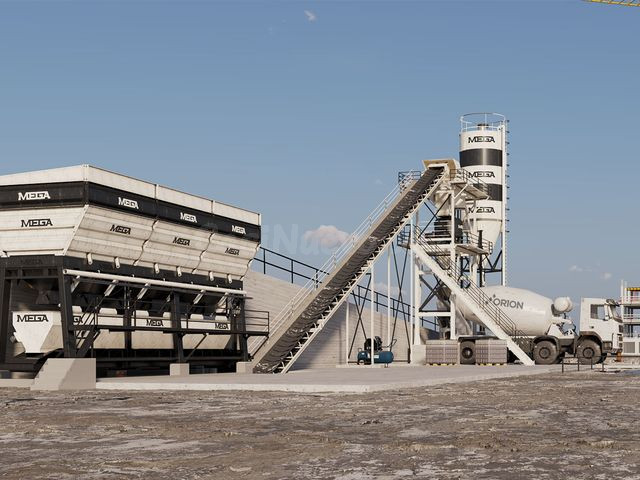 PLANTA DE HORMIGÓN 30 m3 - MEZCLADORA TIPO PAN - foto 3