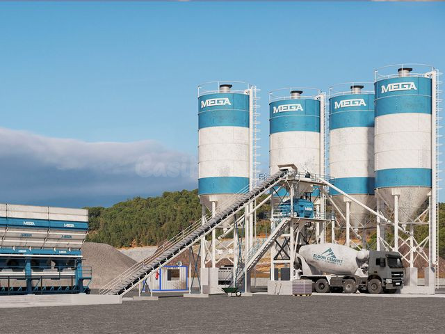 PLANTA DE HORMIGÓN 200 m3 - MEZCLADORA TWINSHAFT