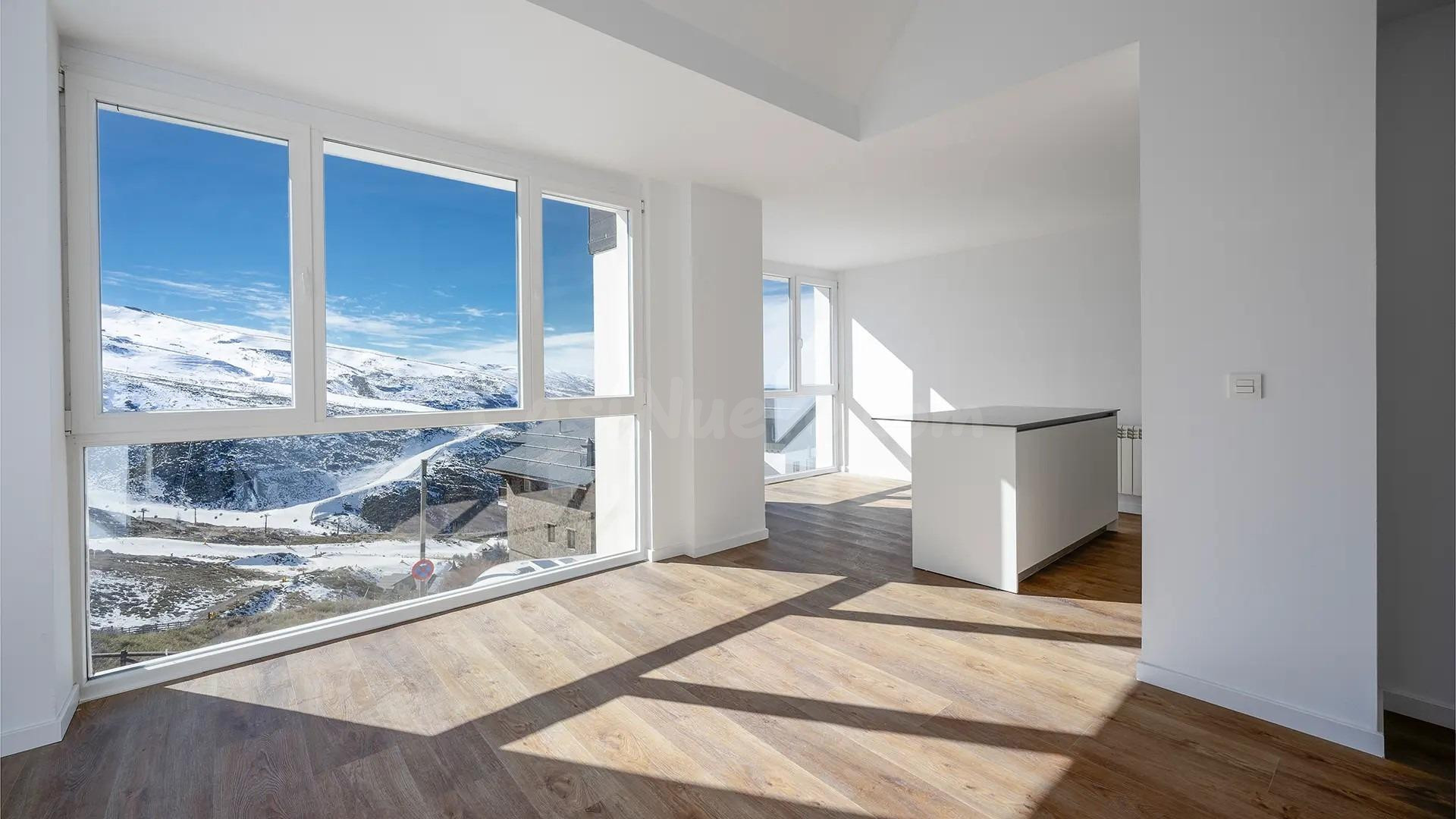 Apartamento con balcon y vistas a la montaña en Sierra Nevada – Pradollano