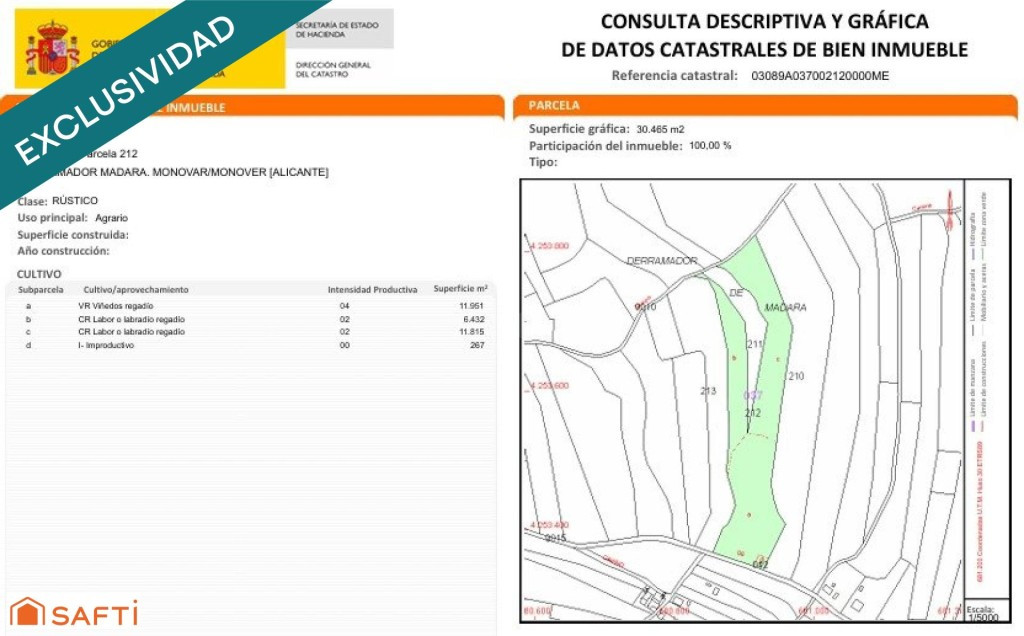 EXCLUSIVA OPORTUNIDAD – PARCELAS RÚSTICAS EN CASAS DE SANCHI - foto 5
